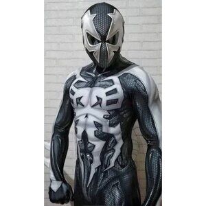 Spider-Man 2099 Costume Full Body Suit Halloween Cosplay Adult Size
